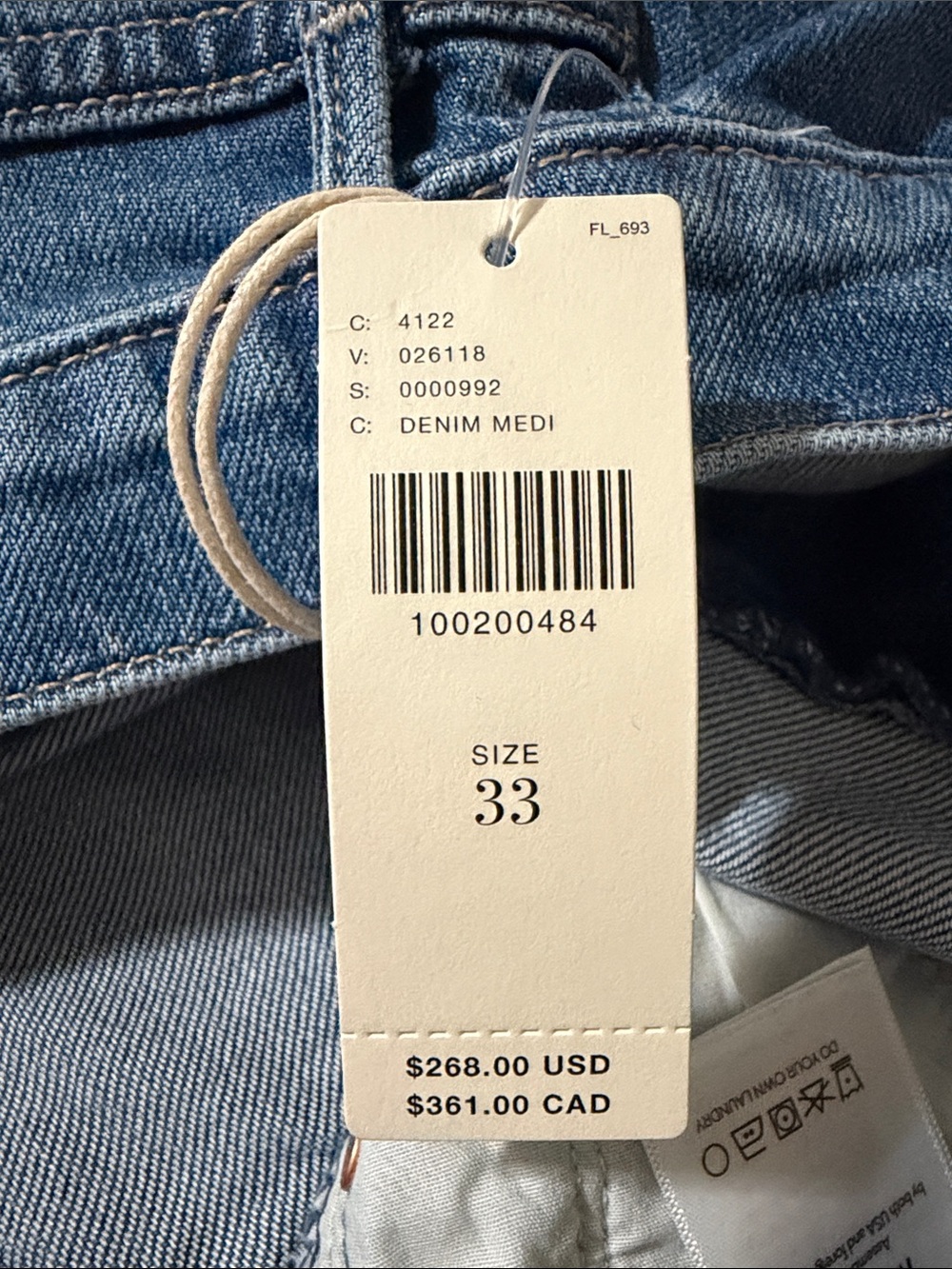 MOTHER The Outsider Flood in Field Trip NWT Size 33 - Picture 15 of 16